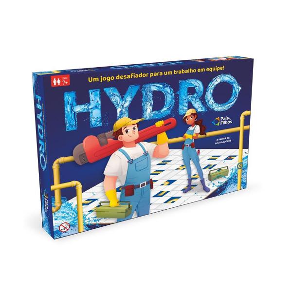 Imagem de Jogo encanamento Hydro Tabuleiro Infantil Familia Brinquedo 