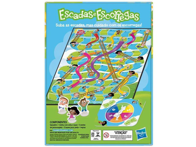 Jogo Escadas & Escorregas Tabuleiro Hasbro Imagem de Jogo Escadas & Escorregas Tabuleiro Hasbro