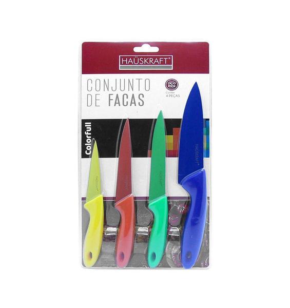 Imagem de Jogo faca colorfull inox 4pcs - fch-j001 - Haüskraft