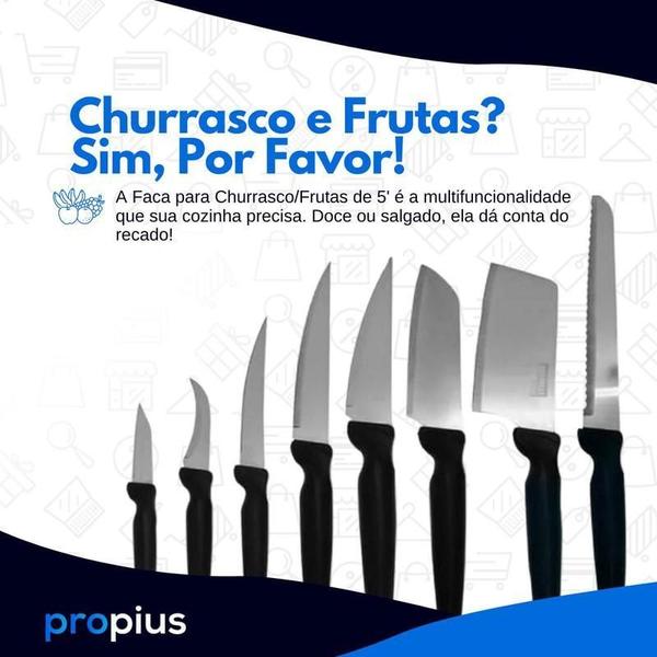 Imagem de Jogo Facas 9 Peças Faqueiro Plenus Chef Profissional