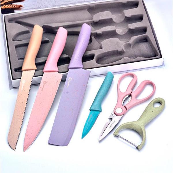 Imagem de Jogo Facas Aço Inox Color Chef 6Pcs