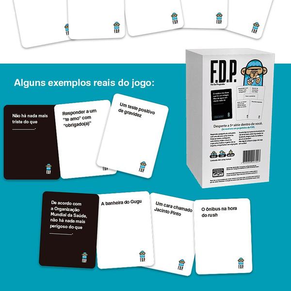 Imagem de Jogo Fdp Foi De Proposito 1 e 2 Jogo De Cartas base + Expansão Buró