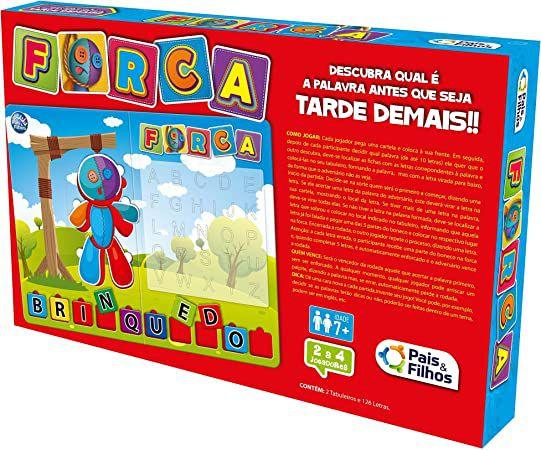 Imagem de Jogo Forca Educativo Tabuleiro Letras Palavras Criança