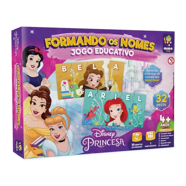 Imagem de Jogo Formando Os Nomes Educativo Disney Princesas 32 PeÇas