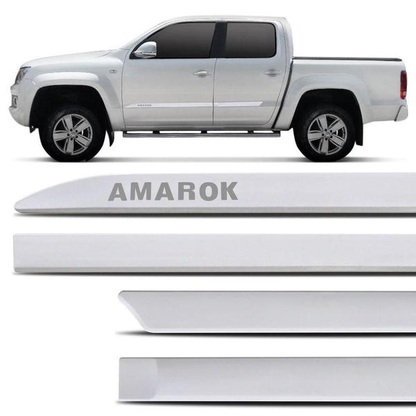 Imagem de Jogo Friso Lateral Amarok Branco Cristal