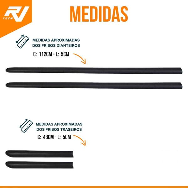 Jogo Friso Lateral Borrachão Palio Fire 2000 a 2004 2 Portas Largo Preto - GRID Imagem de Jogo Friso Lateral Borrachão Palio Fire 2000 a 2004 2 Portas Largo Preto