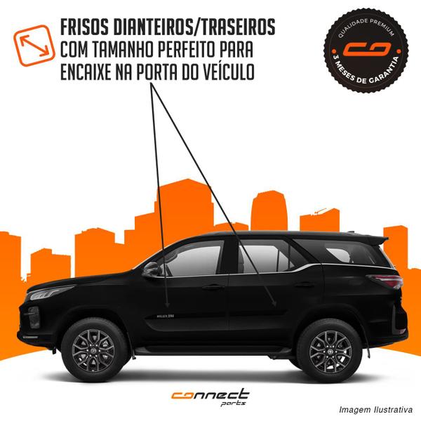 Imagem de Jogo Friso Lateral Hilux SW4 2005 a 2020 Cor Original Facão