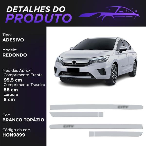 Imagem de Jogo Friso Lateral Redondo City 2009 a 2024 City Hatchback 2022 a 2024