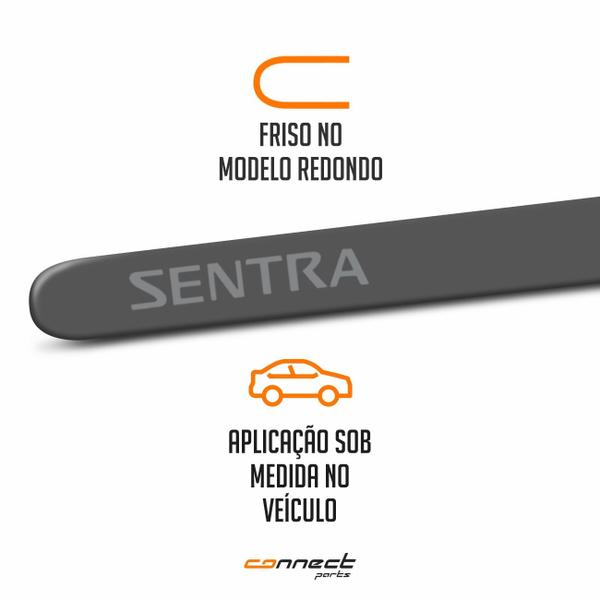 Jogo Friso Lateral Sentra 2008 a 2022 Cor Original Redondo - SP Imagem de Jogo Friso Lateral Sentra 2008 a 2022 Cor Original Redondo