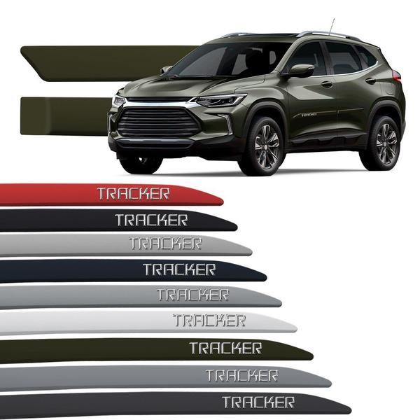 Jogo Friso Lateral Tracker 2013 a 2025 Alto Relevo - ZP Automotive Imagem de Jogo Friso Lateral Tracker 2013 a 2025 Alto Relevo