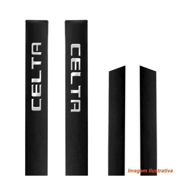 Jogo Friso Proteção Faixa Lateral Borrachão Personalizado Preto Celta 2000 Até 2016 - 2 Portas - SANFIL Imagem de Jogo Friso Proteção Faixa Lateral Borrachão Personalizado Preto Celta 2000 Até 2016 - 2 Portas