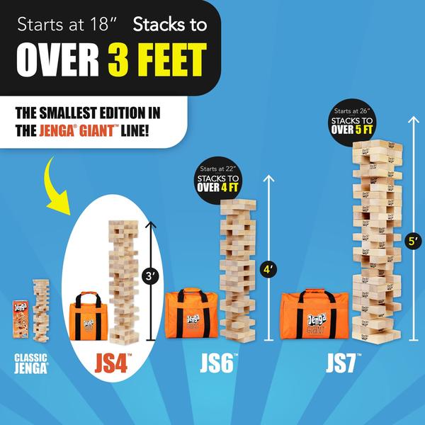 Imagem de Jogo Giant Jenga Jenga Giant Stacks com mais de 90 cm - JS4