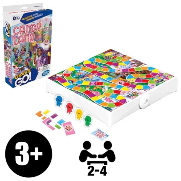 Imagem de Jogo Grab and Go Candy Land - Versão Portátil - Hasbro