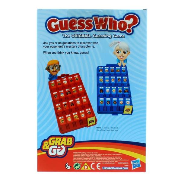 Imagem de Jogo Guess Who Hasbro Gaming Grab and Go multicolorido