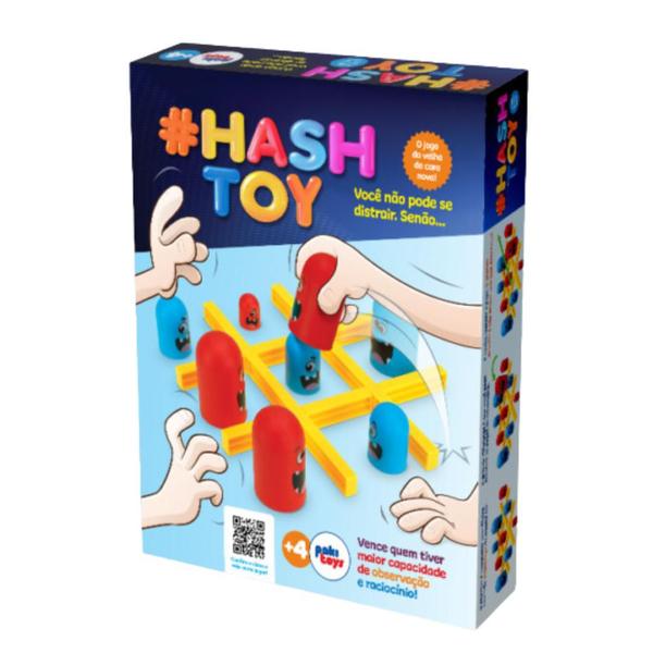 Imagem de Jogo Hash Toys Jogo da Velha Colorido Infantil Raciocínio