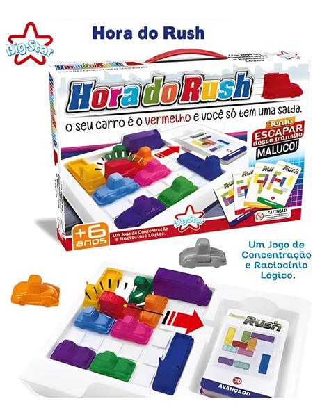 Imagem de Jogo Hora Do Rush Raciocínio Lógico Com Cartas Big Star criança educacional