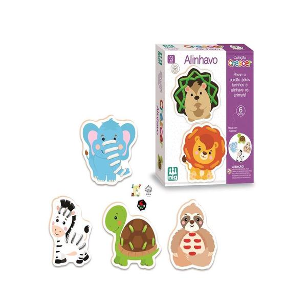 Jogo Infantil Alinhavo Animais Coleção Crescer 0457 - NIG - NIG Brinquedos Imagem de Jogo Infantil Alinhavo Animais Coleção Crescer 0457 - NIG