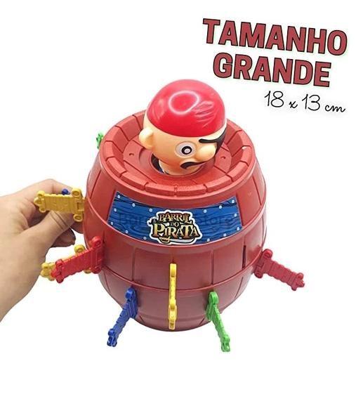 Imagem de Jogo Infantil Barril Pula Pirata Brinquedo Espadas grande