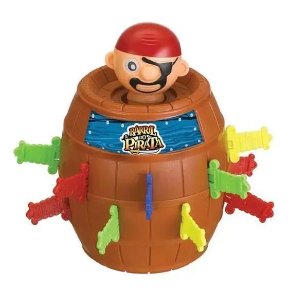 Jogo Infantil Barril Pula Pirata Brinquedo Espadas Grande - Altimar Imagem de Jogo Infantil Barril Pula Pirata Brinquedo Espadas Grande