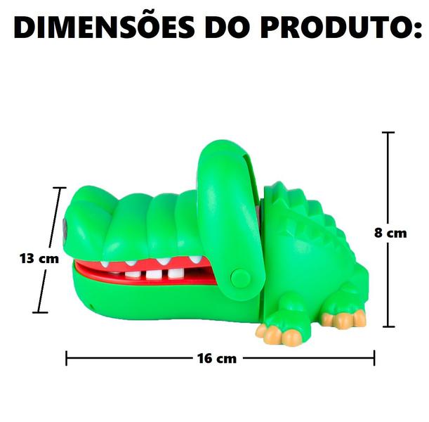 Imagem de Jogo Infantil Crocodilo Dentista Morde o Dedo Diversão em Amigos e Família Polibrinq