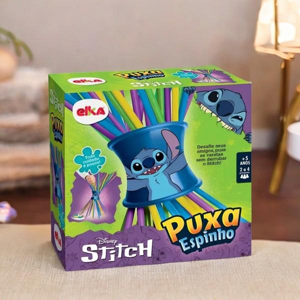 Imagem de Jogo Infantil Desafio Puxa Espinho Stitch Disney - Elka