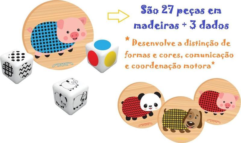 Imagem de Jogo Infantil Didático Cadê O Bicho 27 Pçs - Envio Imediato