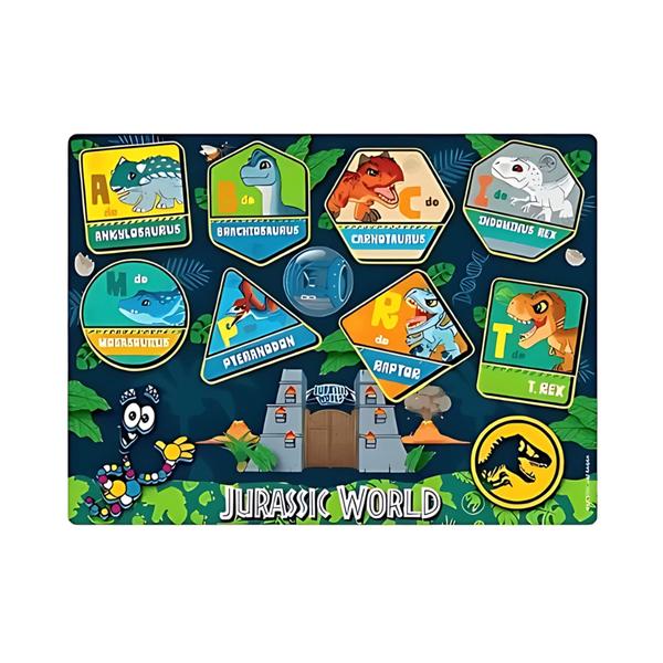 Imagem de Jogo Infantil Educativo Encaixe as Formas Jurassic World Mimo Toys - 2051