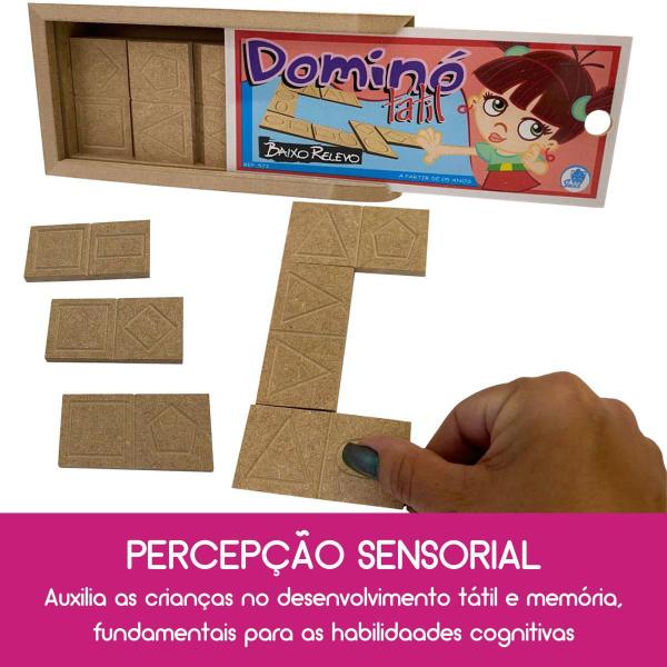 Jogo Infantil Educativo Sensorial Dominó Tátil Baixo Relevo - Simque Imagem de Jogo Infantil Educativo Sensorial Dominó Tátil Baixo Relevo