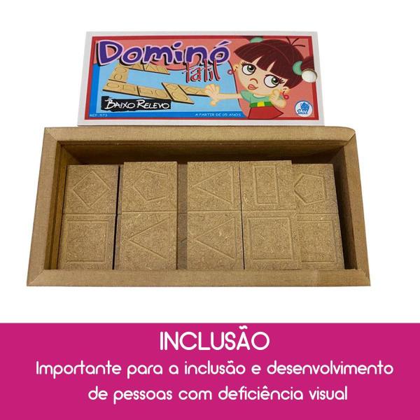Jogo Infantil Educativo Sensorial Dominó Tátil Baixo Relevo - Simque Imagem de Jogo Infantil Educativo Sensorial Dominó Tátil Baixo Relevo