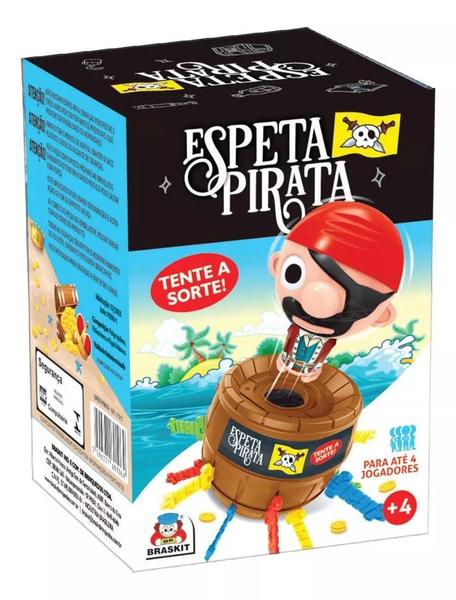 Imagem de Jogo Infantil Espeta Pirata Barril Tente A Sorte - Braskit