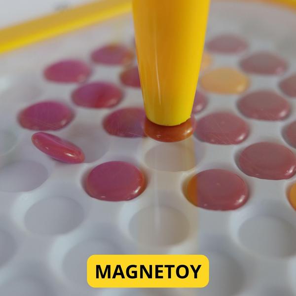 Jogo Infantil Magnetoy Display Magnético Colorido 4080 - PakiToys