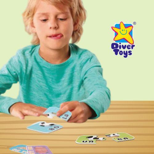 Imagem de Jogo Infantil Pedagógico e Educativo ABC Diver Duas Sílabas Divertoys