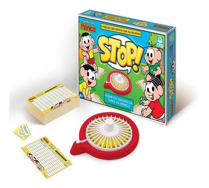 Jogo Infantil Stop Turma Da Mônica Criança - Nig Brinquedos Imagem de Jogo Infantil Stop Turma Da Mônica Criança - Nig Brinquedos
