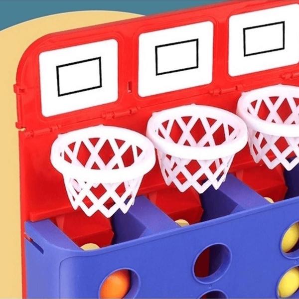 Jogo Infantil Super Basketball Brinquedo Dupla Braskit Imagem de Jogo Infantil Super Basketball Brinquedo Dupla Braskit