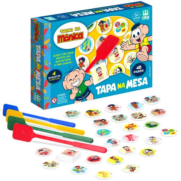 Imagem de Jogo Infantil Tapa Na Mesa Turma Da Mônica 4 Jogadores - Nig Brinquedos