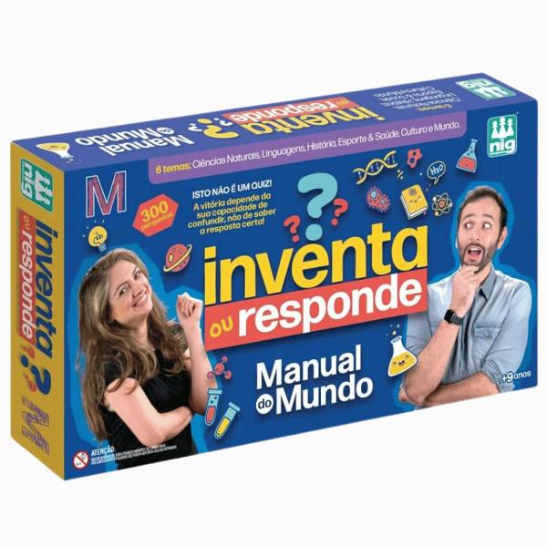 Jogo Inventa ou Responde Manual do Mundo Nig Brinquedos - Estrela Imagem de Jogo Inventa ou Responde Manual do Mundo Nig Brinquedos