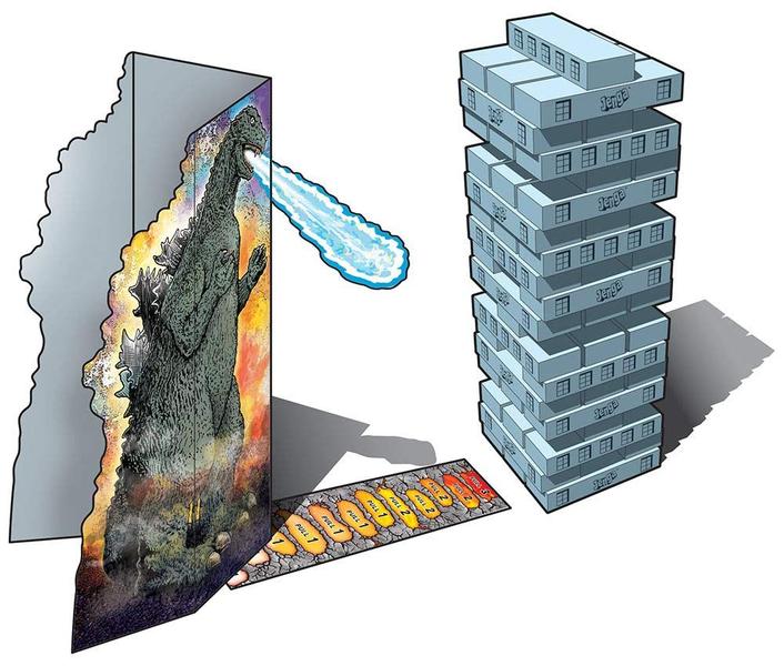 Imagem de Jogo Jenga USAOPOLY Godzilla Extreme Edition colecionável