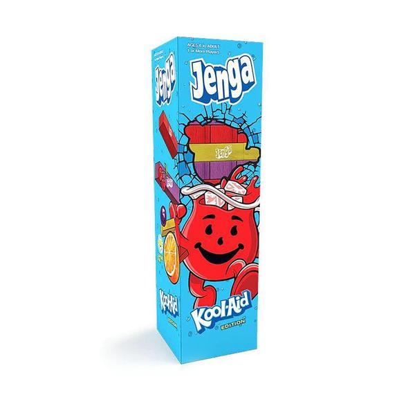 Imagem de Jogo Jenga USAOPOLY Kool-Aid colecionável com 54 blocos