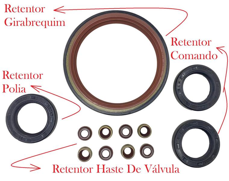 Imagem de Jogo Juntas Motor 2.0 Ap Inj. Eletronica Passat C/ Retentor