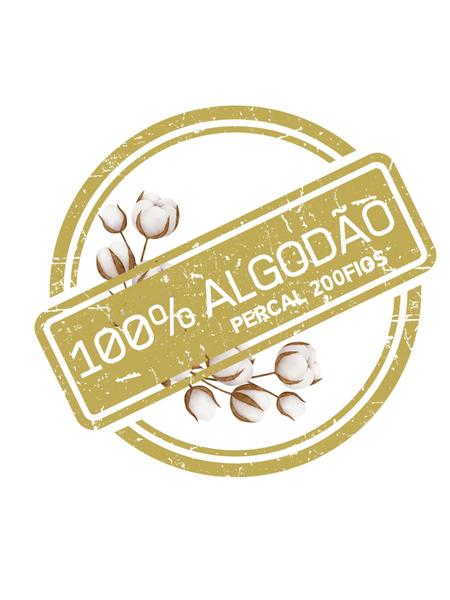 Imagem de Jogo Lençol Bordado Casal 4 Pcs 100% Algodão 180 Fios Percal