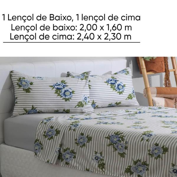 Imagem de Jogo Lençol Microfibra Cama Queen 4 Peças Paco Milano