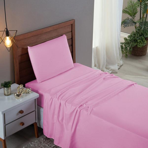 Jogo Lençol Solteiro Algodão 3 Peças Percal 300 Fios Infantil Menino Menina Cama Box - DONNA MARIA Imagem de Jogo Lençol Solteiro Algodão 3 Peças Percal 300 Fios Infantil Menino Menina Cama Box