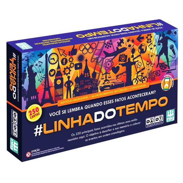 Jogo Linha Do Tempo Acertar Datas Tabuleiro Crianças 9 Anos - Nig Brinquedos Imagem de Jogo Linha Do Tempo Acertar Datas Tabuleiro Crianças 9 Anos - Nig Brinquedos