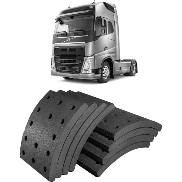 Imagem de Jogo Lona Freio Volvo Fh 420 12.8 24v 2006 a 2021 Frasle