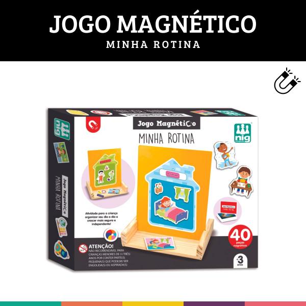 Imagem de Jogo Magnético Minha Rotina Educação Infantil Nig Brinquedos