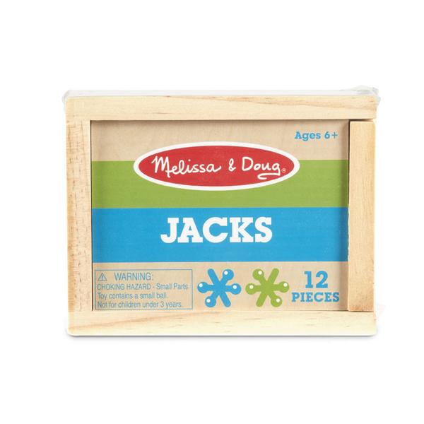 Imagem de Jogo Melissa & Doug Jacks com caixa de armazenamento de madeira