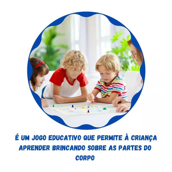 Imagem de Jogo Memória Educativo Partes do Corpo Humano Xalingo