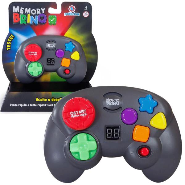 Jogo Memory Brinq Tipo Genius De Memória Com Luz e Som - Polibrinq Imagem de Jogo Memory Brinq Tipo Genius De Memória Com Luz e Som