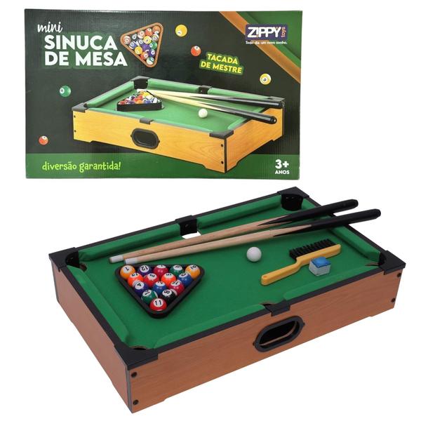 Imagem de Jogo Mesa de Sinuca de Madeira 51cm Zippy Toys - 10347