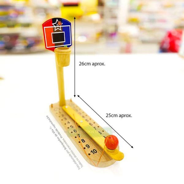 Imagem de Jogo Mini Basquete De Dedo Em Madeira - Fabrika dos Sonhos
